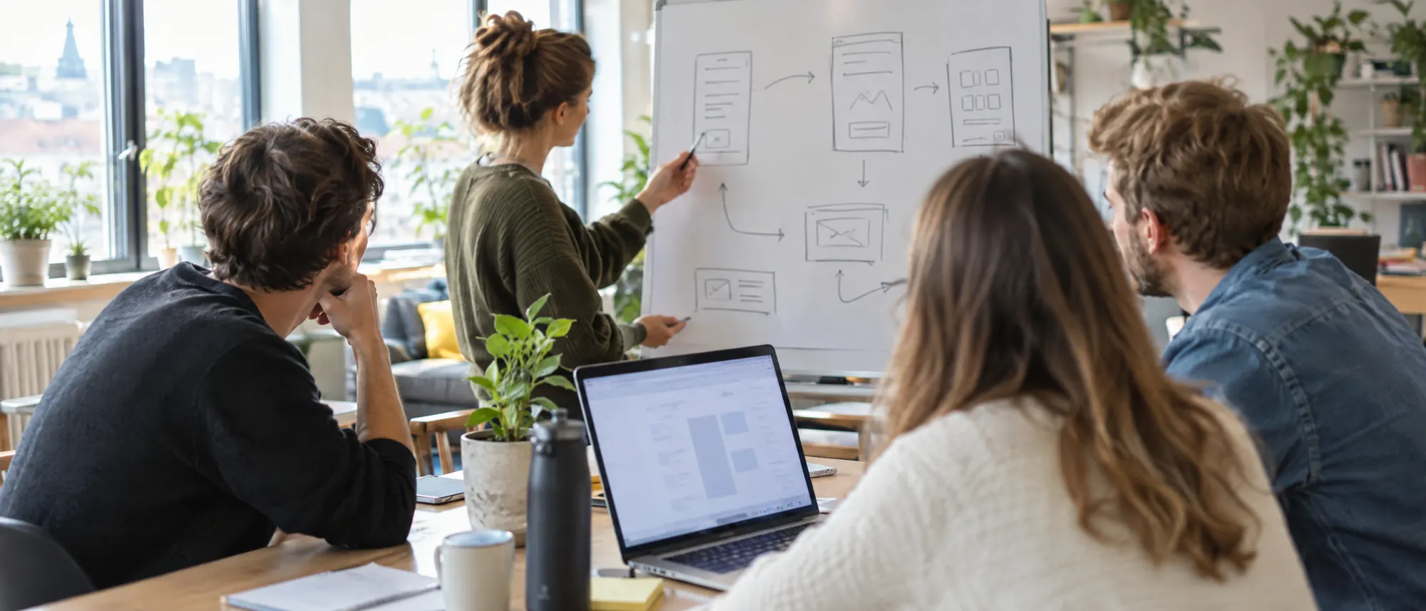 Gründerteam mit Prototyp